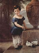 Francesco Hayez Portrait of Don Giulio Vigoni as a Child Spain oil painting reproduction